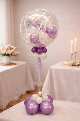 Ballon zur Hochzeit personalisierbar mit Namen