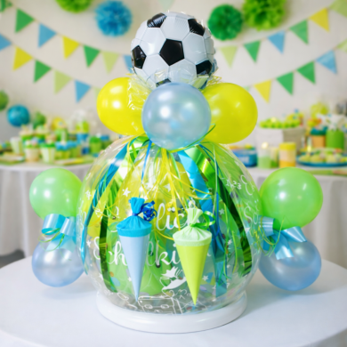 Geschenkballon mit Fussball