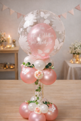 Ballon zur Hochzeit personalisierbar