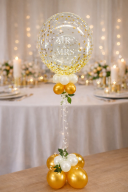 Doppelballon in Gold