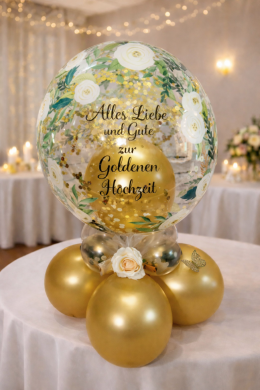 Ballon zur Goldenen Hochzeit