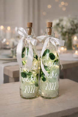 Jugendweihe Flasche in Grün