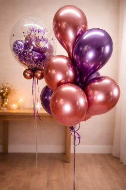 Chrome Ballons zum Geburtstag