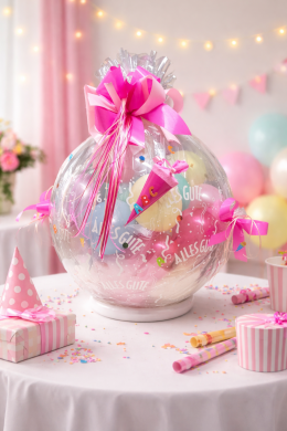 Geschenkballon mit kleiner Zuckertüte