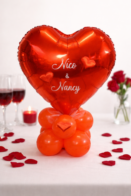 Herzballon mit Namen