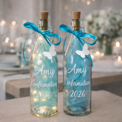 Leuchtflasche zur Konfirmation
