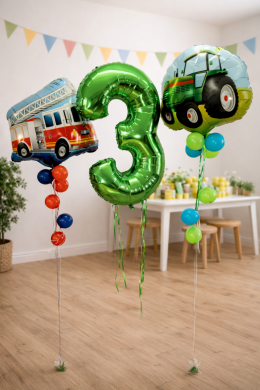 Ballons für Jungs zum 3. Geburtstag