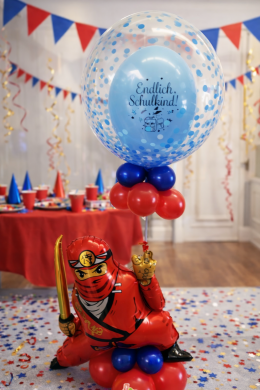 Ninja Ballon zur Schuleinführung