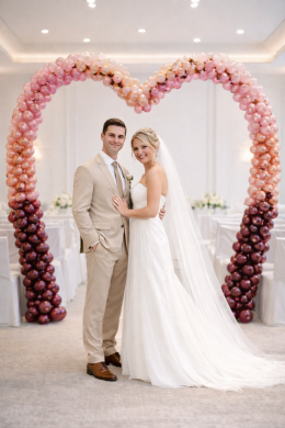 Herzbogen zur Hochzeit