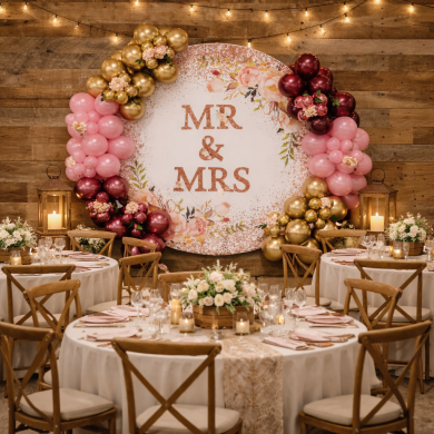 Ballonbogen rund mit Überzug